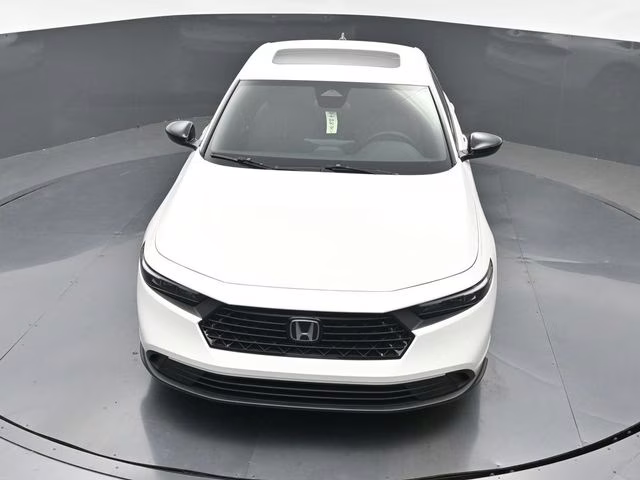 2025 Platinum White Pearl Honda Accord Hybrid Sport FWD Sedan