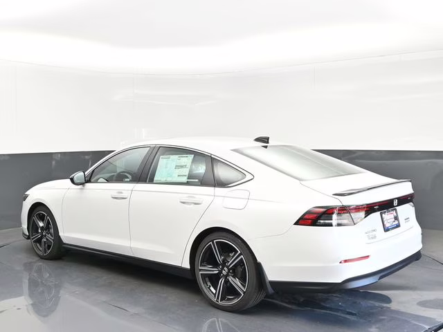 2025 Platinum White Pearl Honda Accord Hybrid Sport FWD Sedan