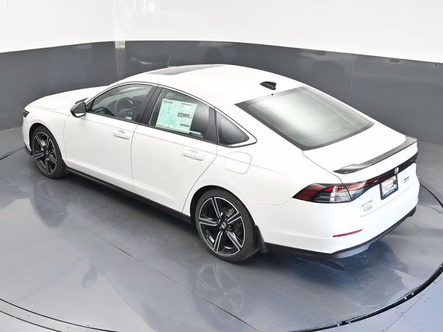 2025 Platinum White Pearl Honda Accord Hybrid Sport FWD Sedan