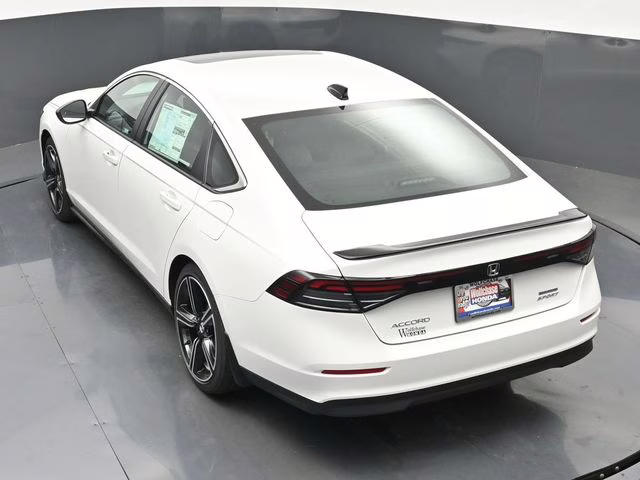2025 Platinum White Pearl Honda Accord Hybrid Sport FWD Sedan