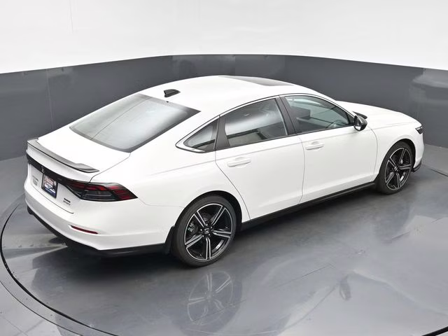 2025 Platinum White Pearl Honda Accord Hybrid Sport FWD Sedan