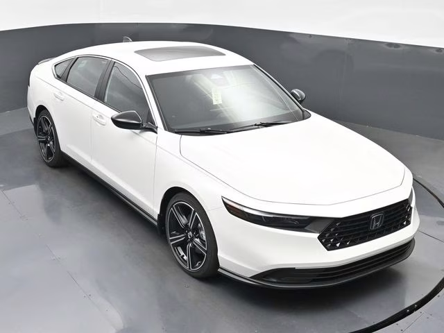 2025 Platinum White Pearl Honda Accord Hybrid Sport FWD Sedan
