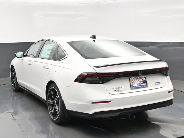 2025 Platinum White Pearl Honda Accord Hybrid Sport FWD Sedan