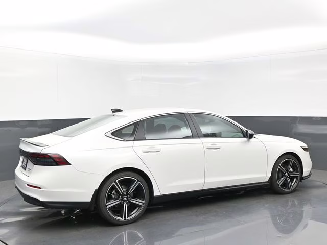 2025 Platinum White Pearl Honda Accord Hybrid Sport FWD Sedan