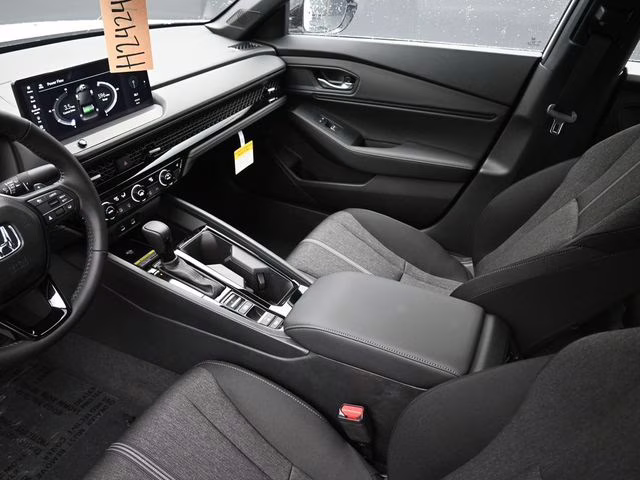 2025 Platinum White Pearl Honda Accord Hybrid Sport FWD Sedan