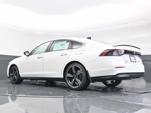 2025 Platinum White Pearl Honda Accord Hybrid Sport FWD Sedan