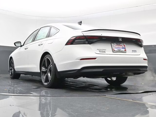 2025 Platinum White Pearl Honda Accord Hybrid Sport FWD Sedan