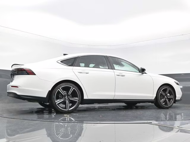 2025 Platinum White Pearl Honda Accord Hybrid Sport FWD Sedan
