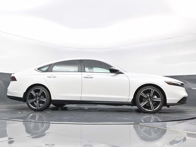 2025 Platinum White Pearl Honda Accord Hybrid Sport FWD Sedan