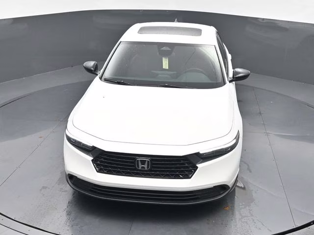 2025 Platinum White Pearl Honda Accord Hybrid Sport FWD Sedan