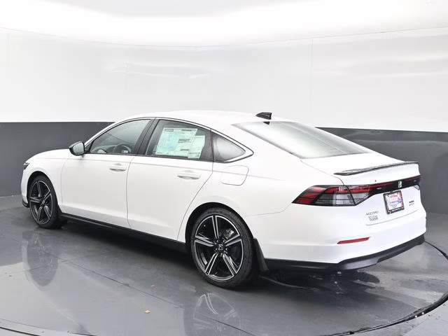 2025 Platinum White Pearl Honda Accord Hybrid Sport FWD Sedan