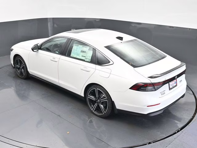 2025 Platinum White Pearl Honda Accord Hybrid Sport FWD Sedan