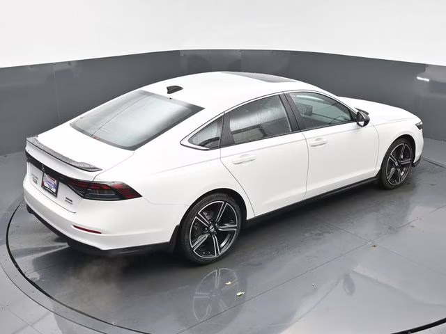 2025 Platinum White Pearl Honda Accord Hybrid Sport FWD Sedan