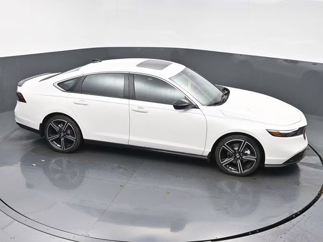 2025 Platinum White Pearl Honda Accord Hybrid Sport FWD Sedan