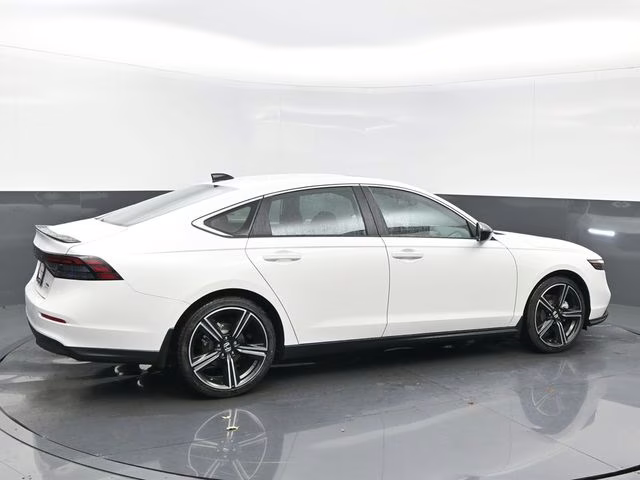 2025 Platinum White Pearl Honda Accord Hybrid Sport FWD Sedan