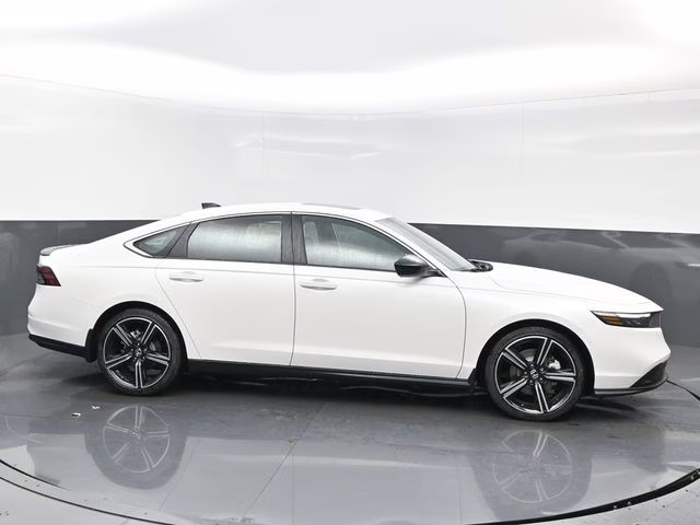 2025 Platinum White Pearl Honda Accord Hybrid Sport FWD Sedan