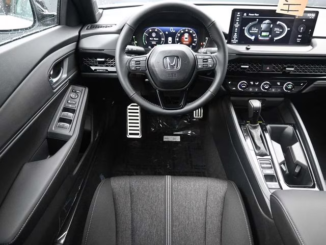2025 Platinum White Pearl Honda Accord Hybrid Sport FWD Sedan