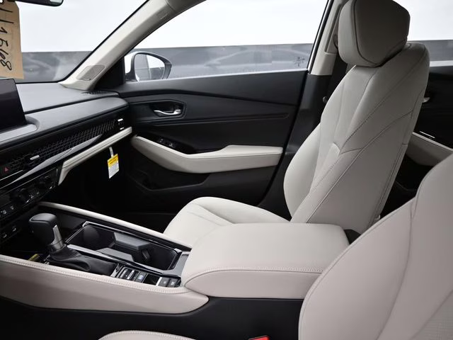 2025 Platinum White Pearl Honda Accord Hybrid Touring FWD Sedan
