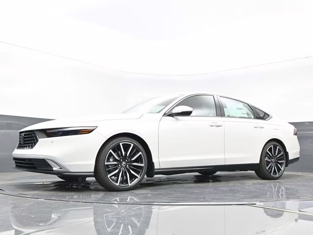2025 Platinum White Pearl Honda Accord Hybrid Touring FWD Sedan