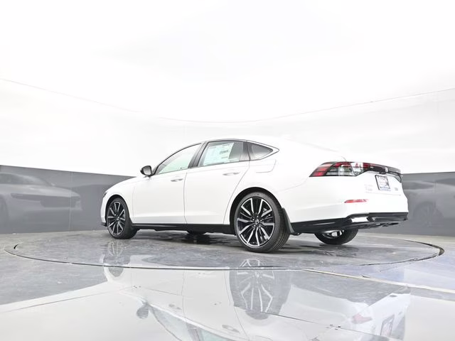 2025 Platinum White Pearl Honda Accord Hybrid Touring FWD Sedan