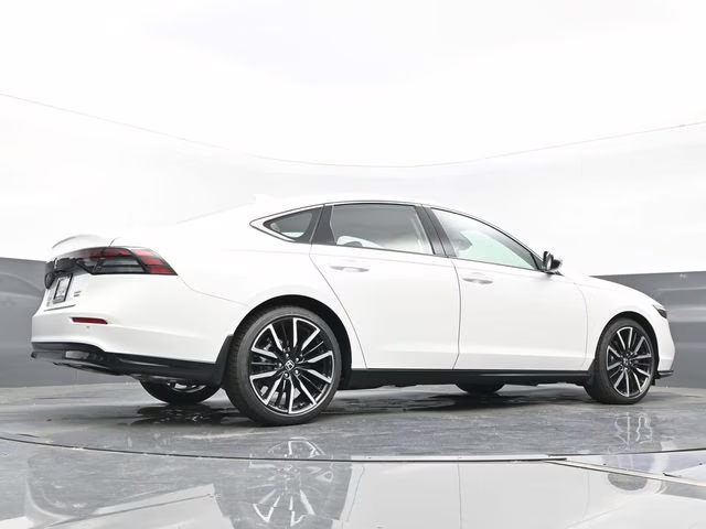 2025 Platinum White Pearl Honda Accord Hybrid Touring FWD Sedan