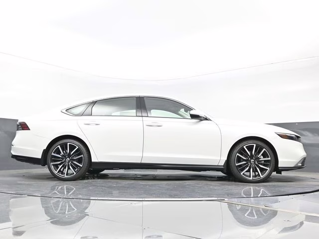 2025 Platinum White Pearl Honda Accord Hybrid Touring FWD Sedan