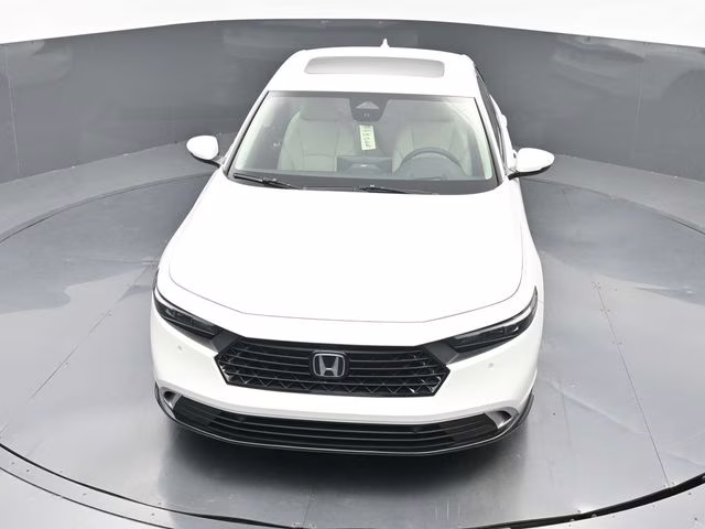 2025 Platinum White Pearl Honda Accord Hybrid Touring FWD Sedan