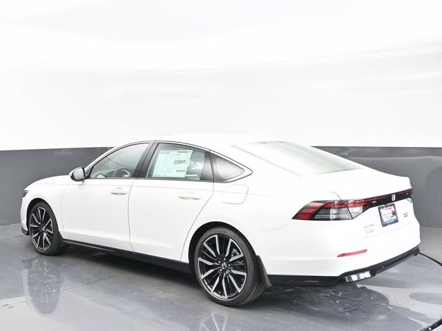 2025 Platinum White Pearl Honda Accord Hybrid Touring FWD Sedan