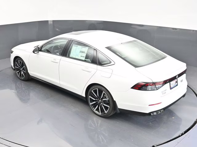 2025 Platinum White Pearl Honda Accord Hybrid Touring FWD Sedan