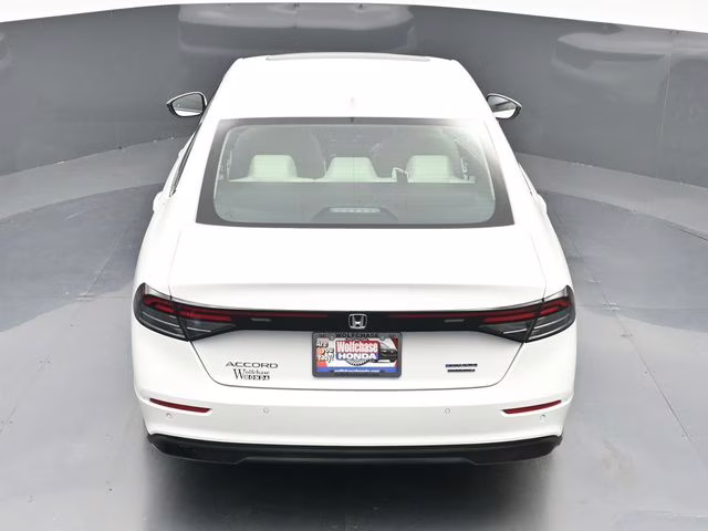 2025 Platinum White Pearl Honda Accord Hybrid Touring FWD Sedan