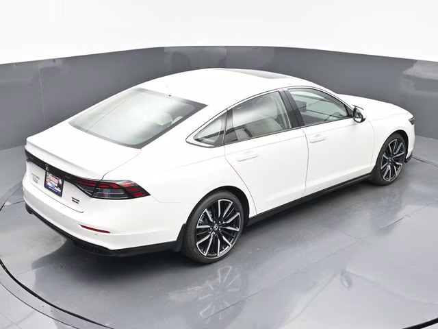 2025 Platinum White Pearl Honda Accord Hybrid Touring FWD Sedan