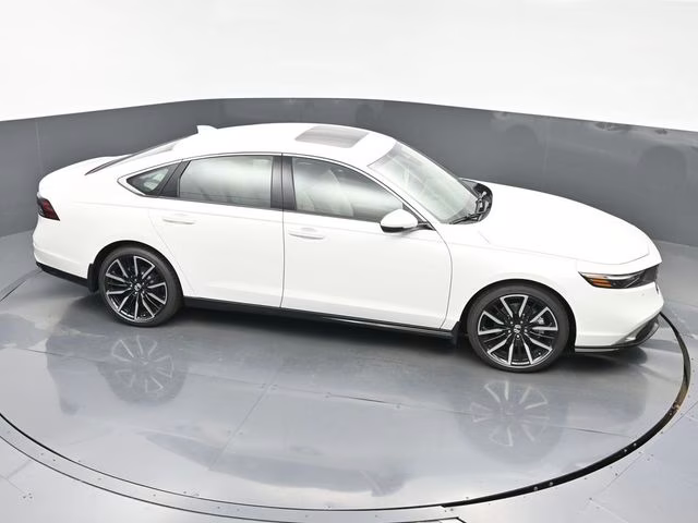 2025 Platinum White Pearl Honda Accord Hybrid Touring FWD Sedan