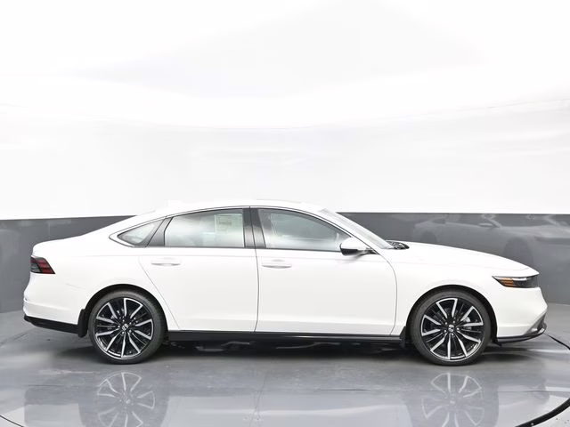 2025 Platinum White Pearl Honda Accord Hybrid Touring FWD Sedan