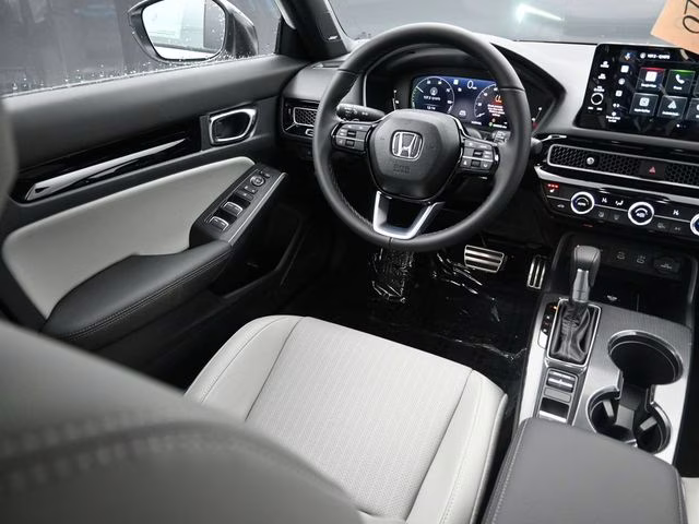 2026 Platinum White Pearl Honda Civic Hybrid Sport Touring FWD Sedan
