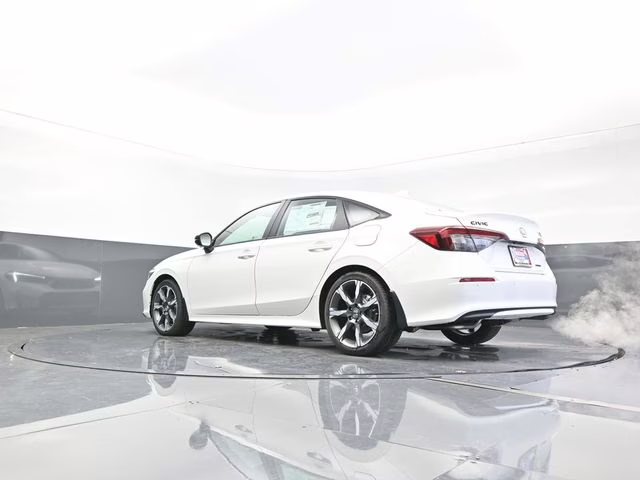 2026 Platinum White Pearl Honda Civic Hybrid Sport Touring FWD Sedan