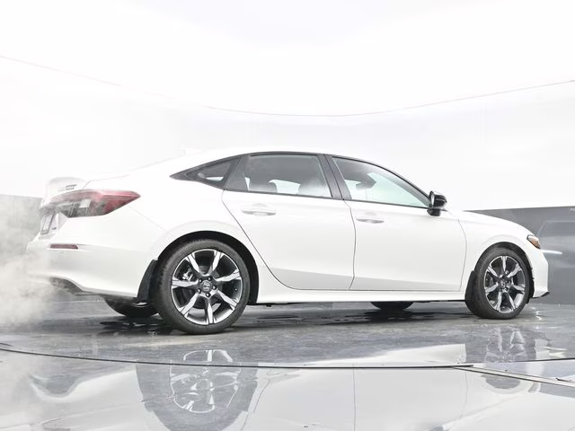 2026 Platinum White Pearl Honda Civic Hybrid Sport Touring FWD Sedan