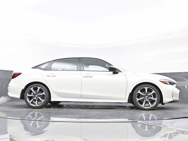 2026 Platinum White Pearl Honda Civic Hybrid Sport Touring FWD Sedan
