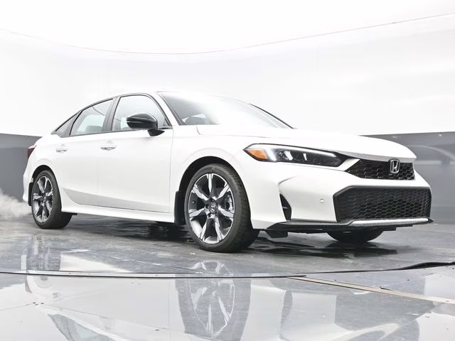 2026 Platinum White Pearl Honda Civic Hybrid Sport Touring FWD Sedan