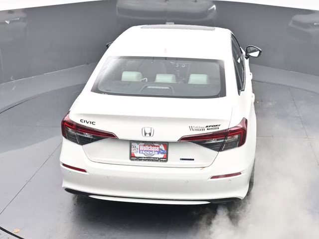 2026 Platinum White Pearl Honda Civic Hybrid Sport Touring FWD Sedan