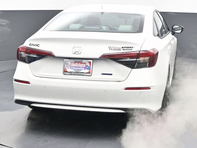 2026 Platinum White Pearl Honda Civic Hybrid Sport Touring FWD Sedan