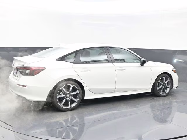 2026 Platinum White Pearl Honda Civic Hybrid Sport Touring FWD Sedan
