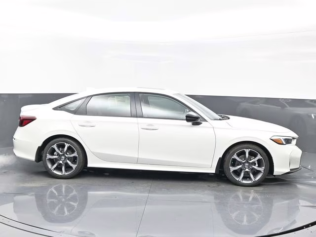 2026 Platinum White Pearl Honda Civic Hybrid Sport Touring FWD Sedan