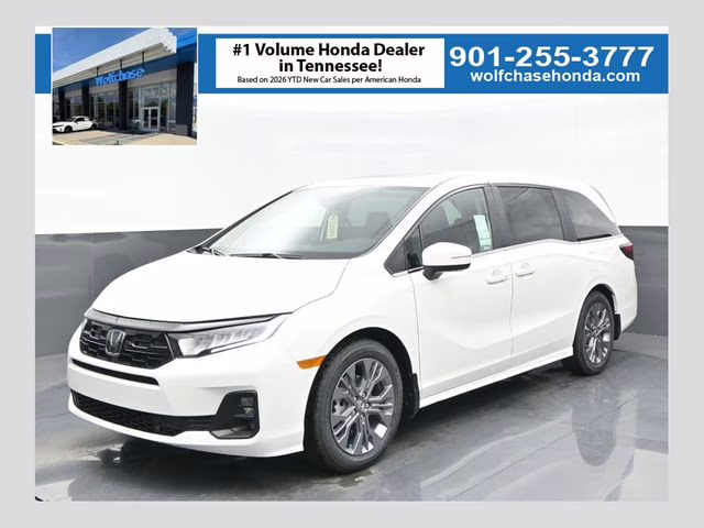 2026 Platinum White Pearl Honda Odyssey Touring FWD Van