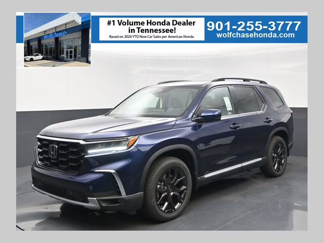 2025 Obsidian Blue Pearl Honda Pilot Touring+ AWD SUV