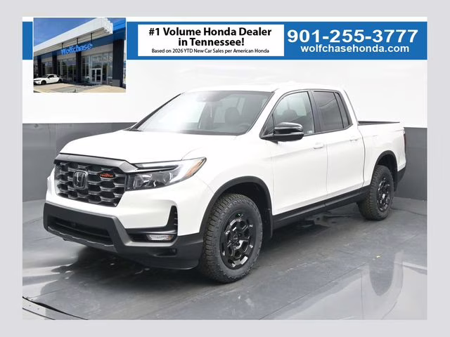 2026 Platinum White Pearl Honda Ridgeline TrailSport+ AWD Truck