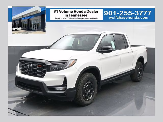 2026 Platinum White Pearl Honda Ridgeline TrailSport+ AWD Truck