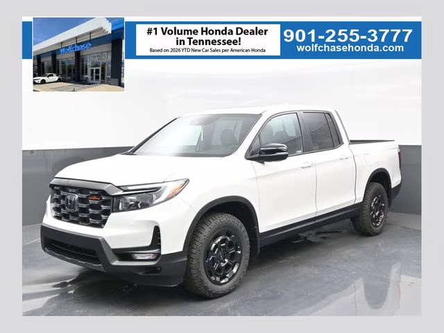 2026 Platinum White Pearl Honda Ridgeline TrailSport+ AWD Truck