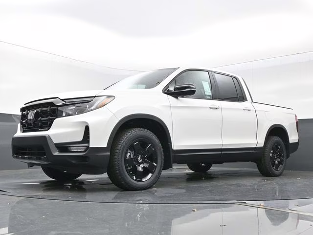 2026 Platinum White Pearl Honda Ridgeline Black Edition AWD Truck