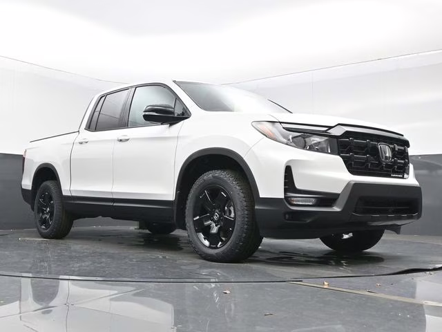 2026 Platinum White Pearl Honda Ridgeline Black Edition AWD Truck