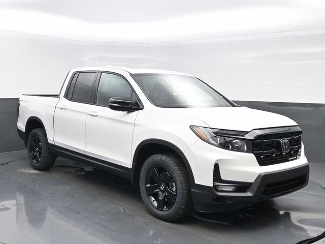 2026 Platinum White Pearl Honda Ridgeline Black Edition AWD Truck
